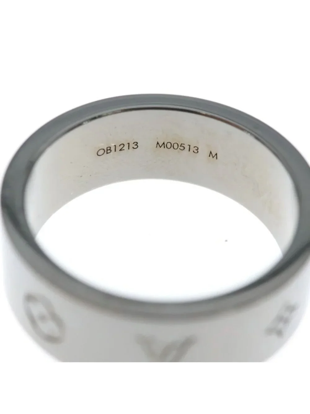 Louis Vuitton Bague LV Instinct Monogram Silver Gold Ring